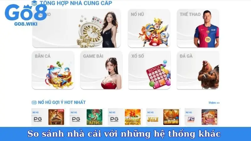 So sánh nhà cái với những hệ thống khác trên thị trường